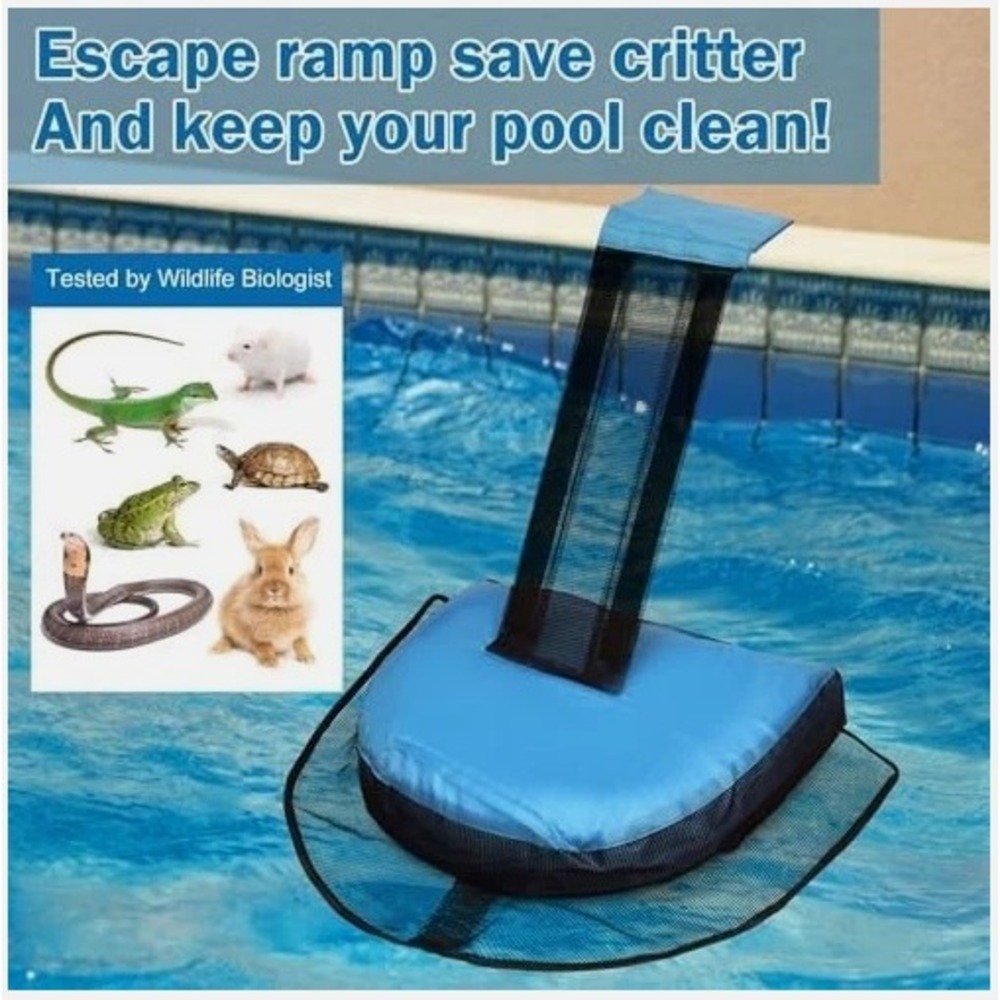 Escape Ramp Animal Saving Pool Floating Rescue Frog Pad Clean Maintenance 4 Pack